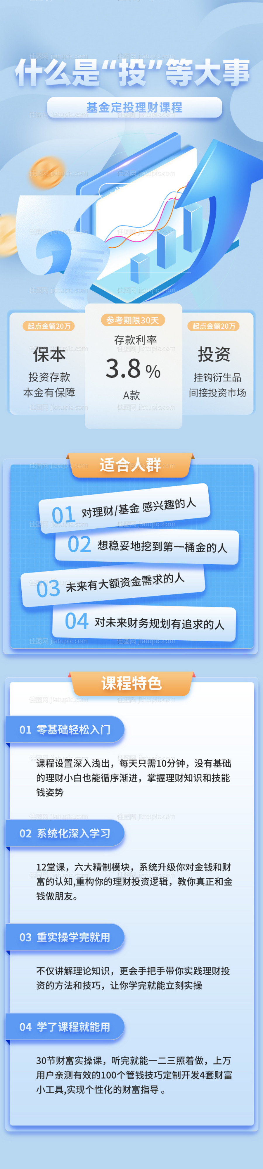 金融投资理财课程长图-源文件