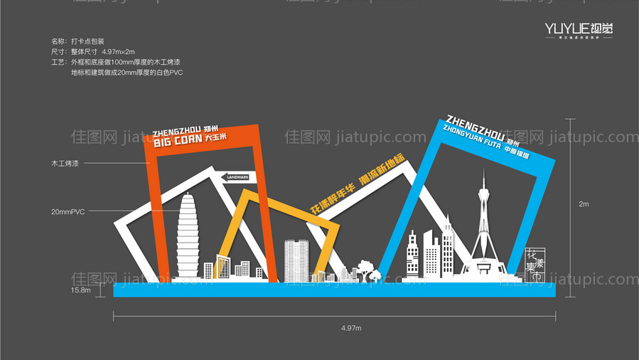 房地产打卡堆头-源文件