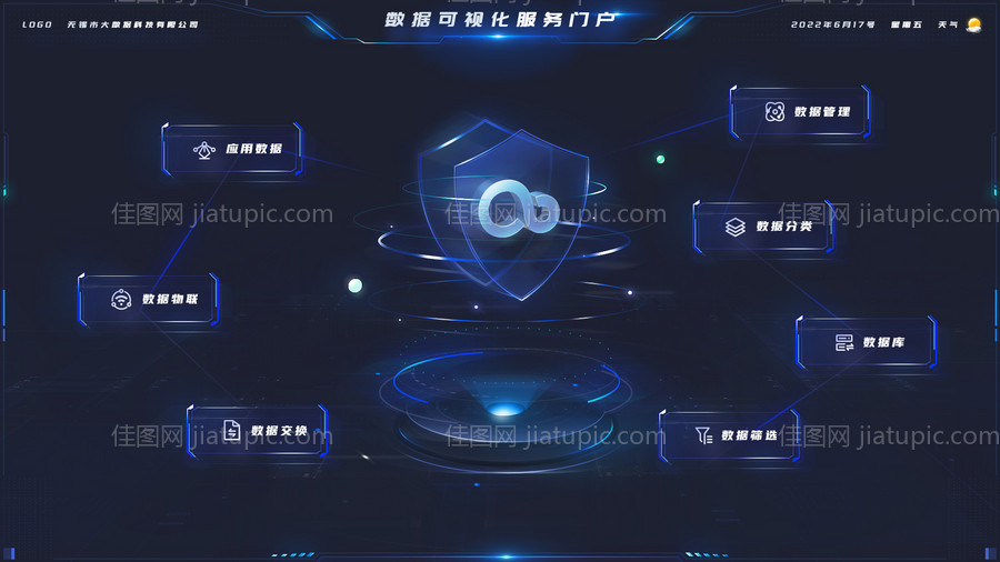 可视化系统选择界面UI设计-源文件