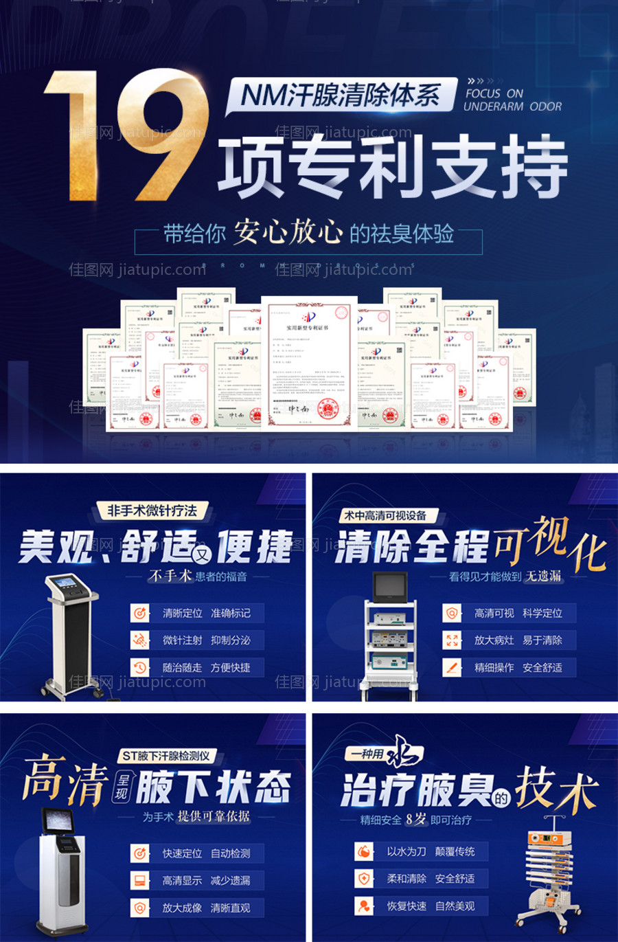 医疗专利技术仪器介绍竞价图封面海报-源文件