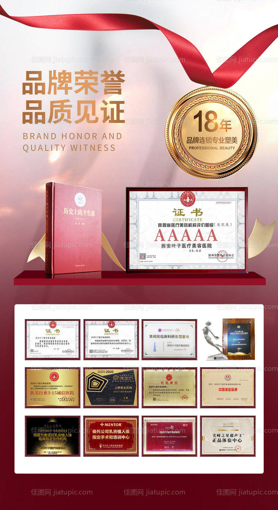 荣誉证书宣传海报-源文件