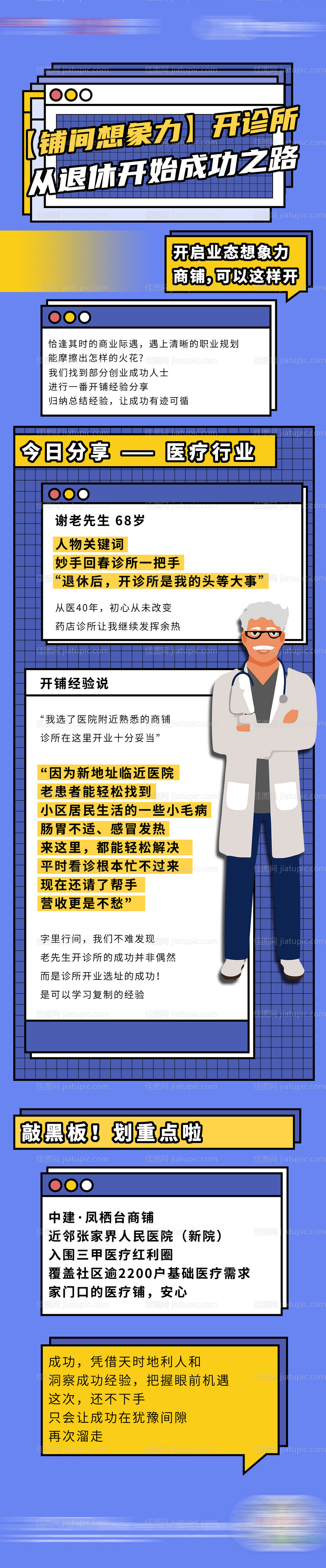 地产商铺招商海报长图-源文件