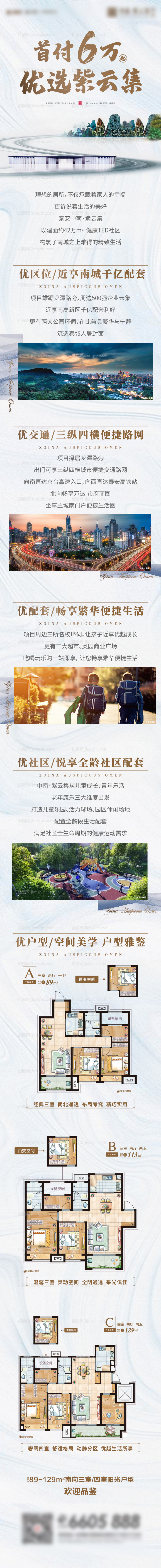 地产项目区位户型长图-源文件