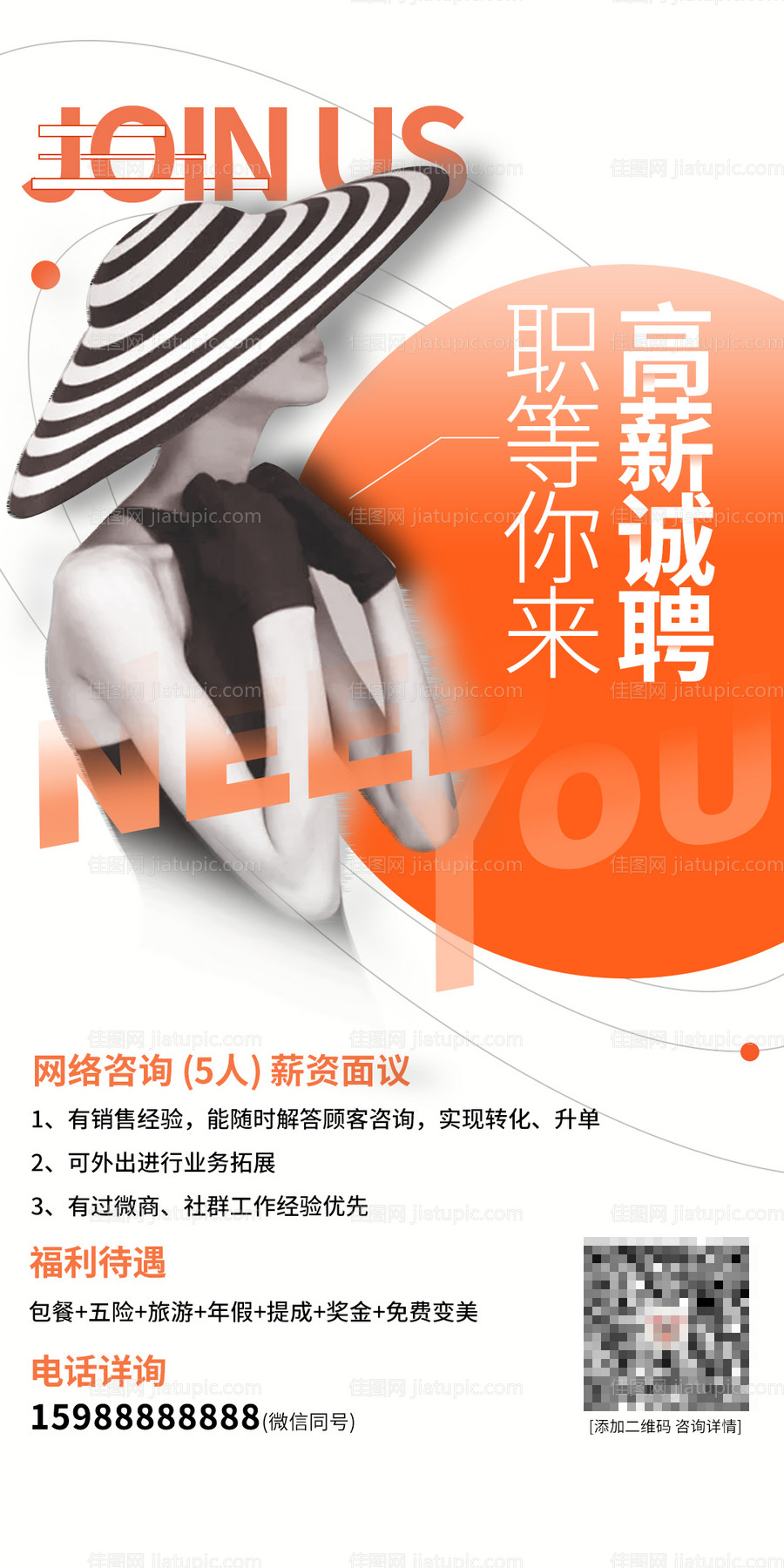 医美招聘海报-源文件