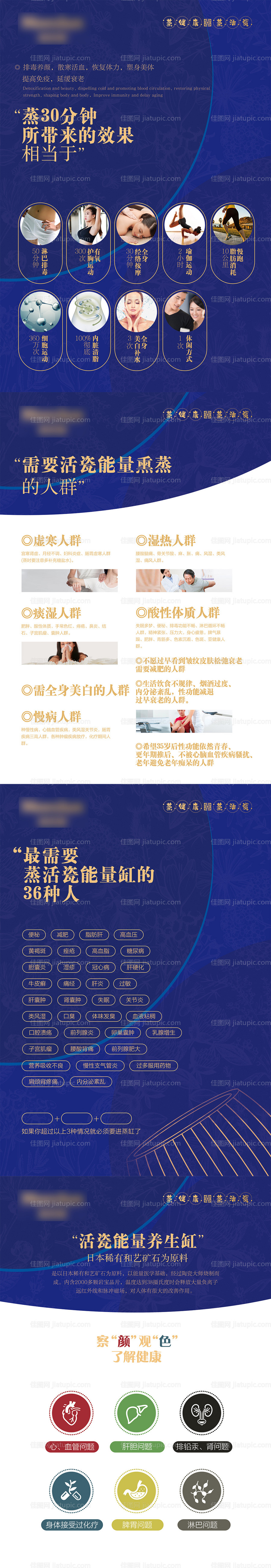 美容院养生介绍挂画-源文件