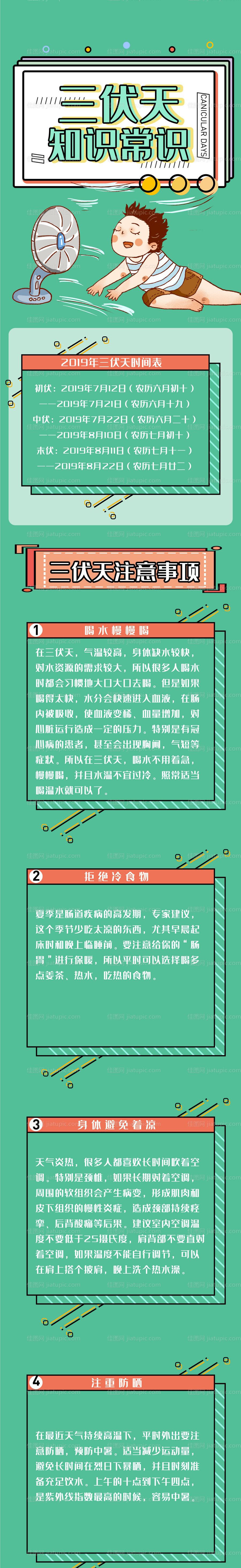 三伏天知识长图-源文件