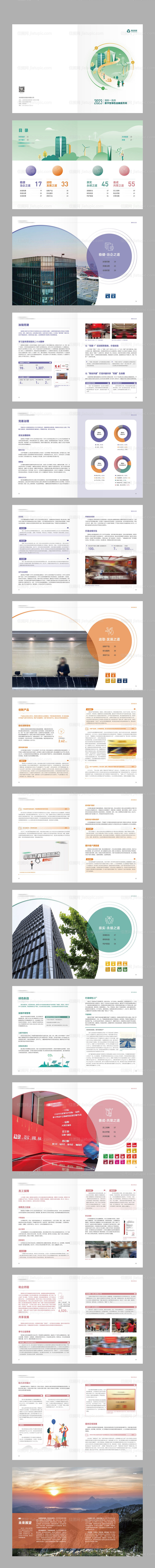 环保科技新能源宣传画册-源文件