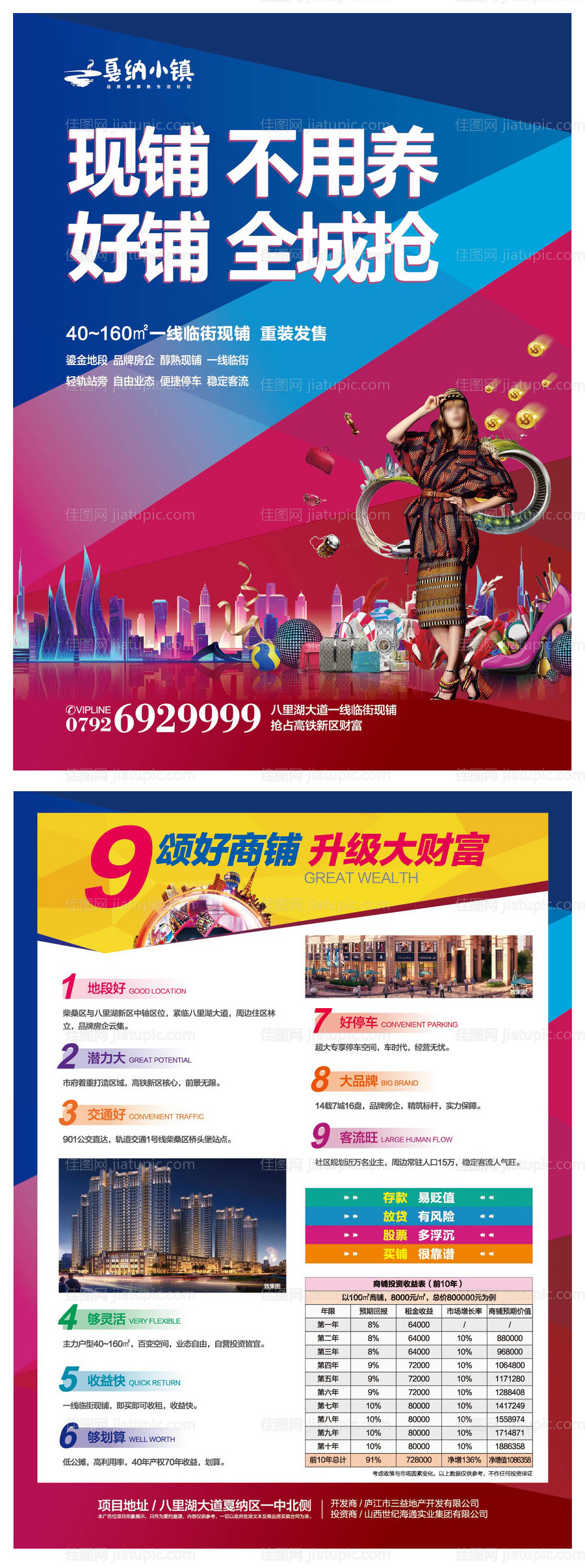 商业地产商铺DM单页-源文件