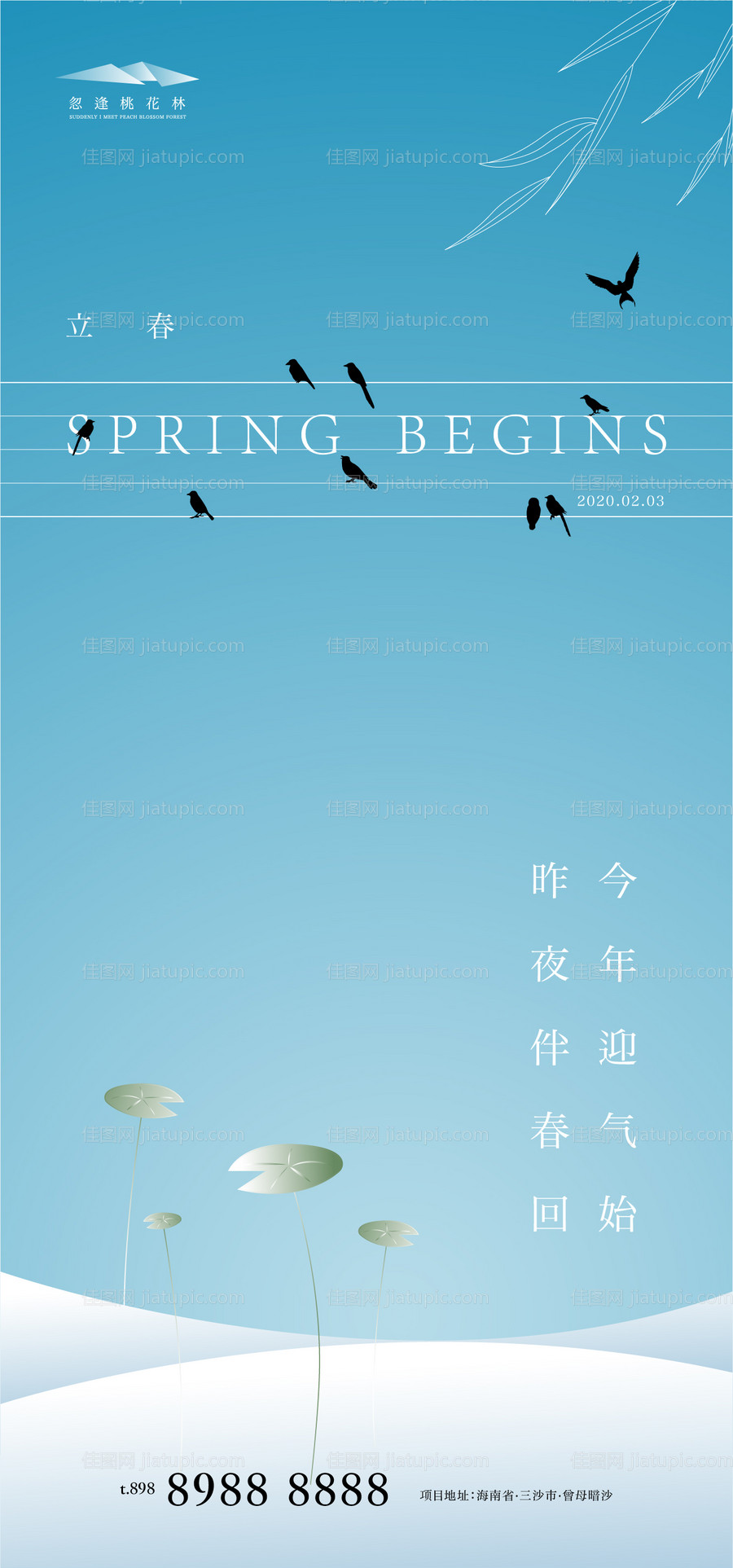 立春简约海报-源文件