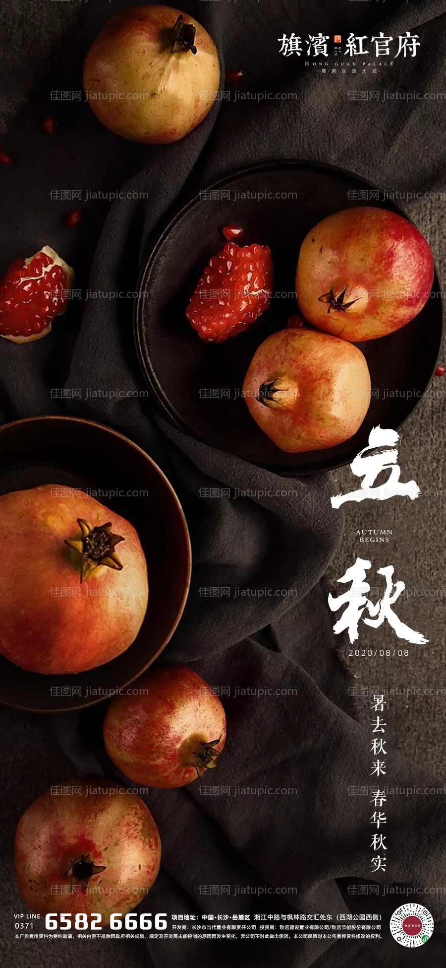 立秋节气海报 -源文件