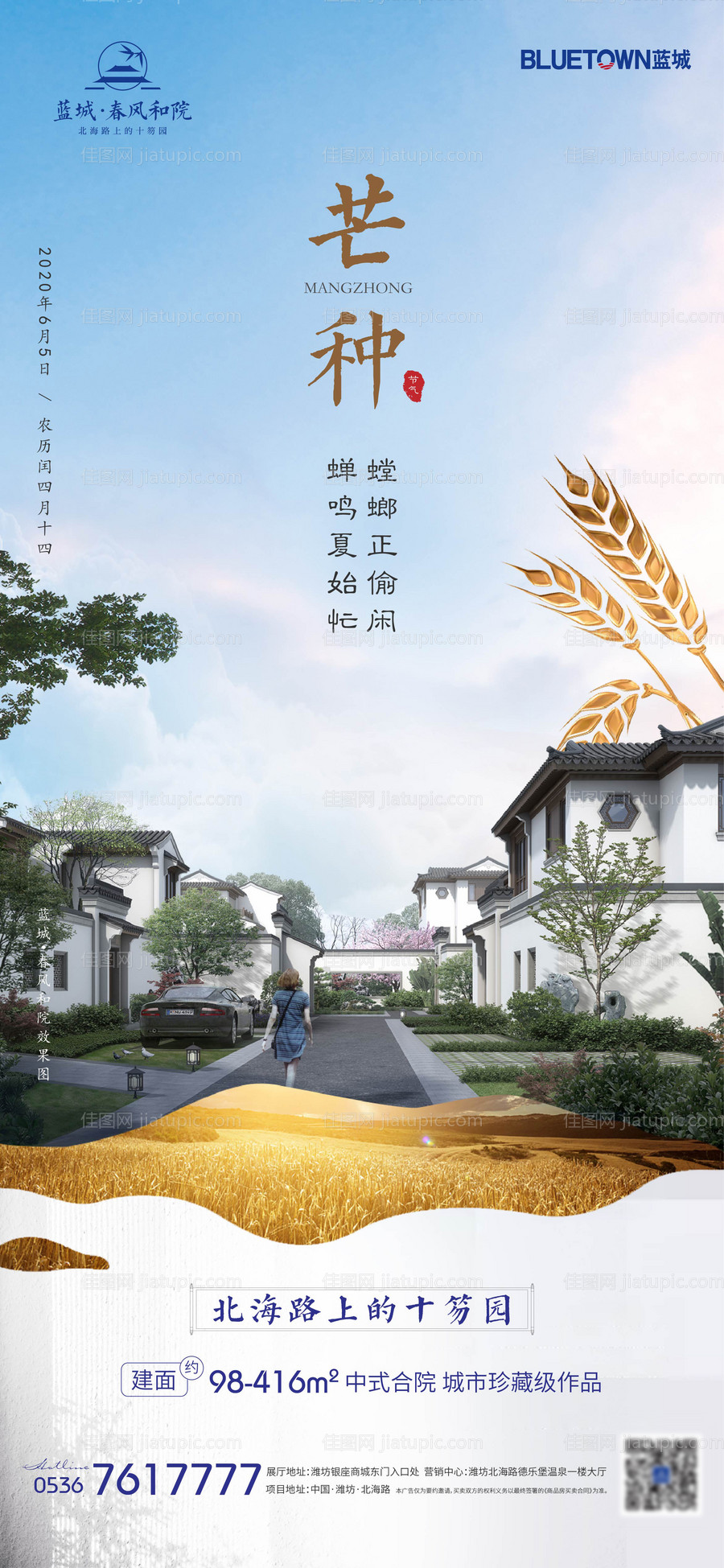 地产芒种节气海报-源文件