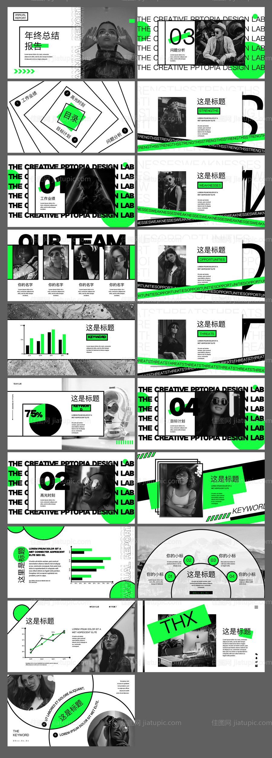 年终总结PPT-源文件