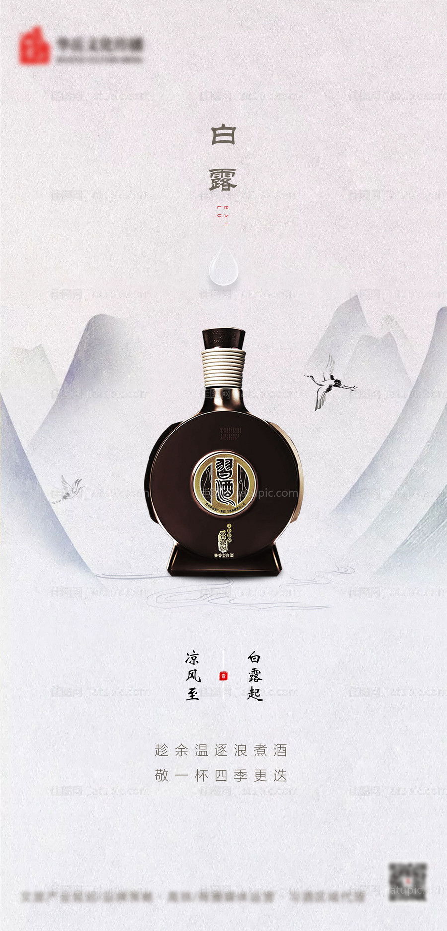 白露 二十四节气海报-源文件