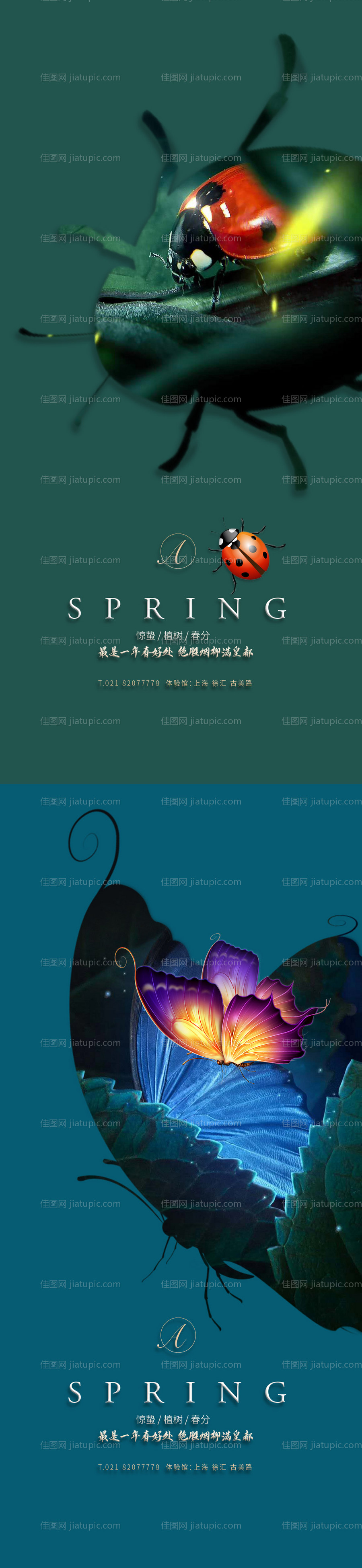 惊蛰春分系列海报-源文件