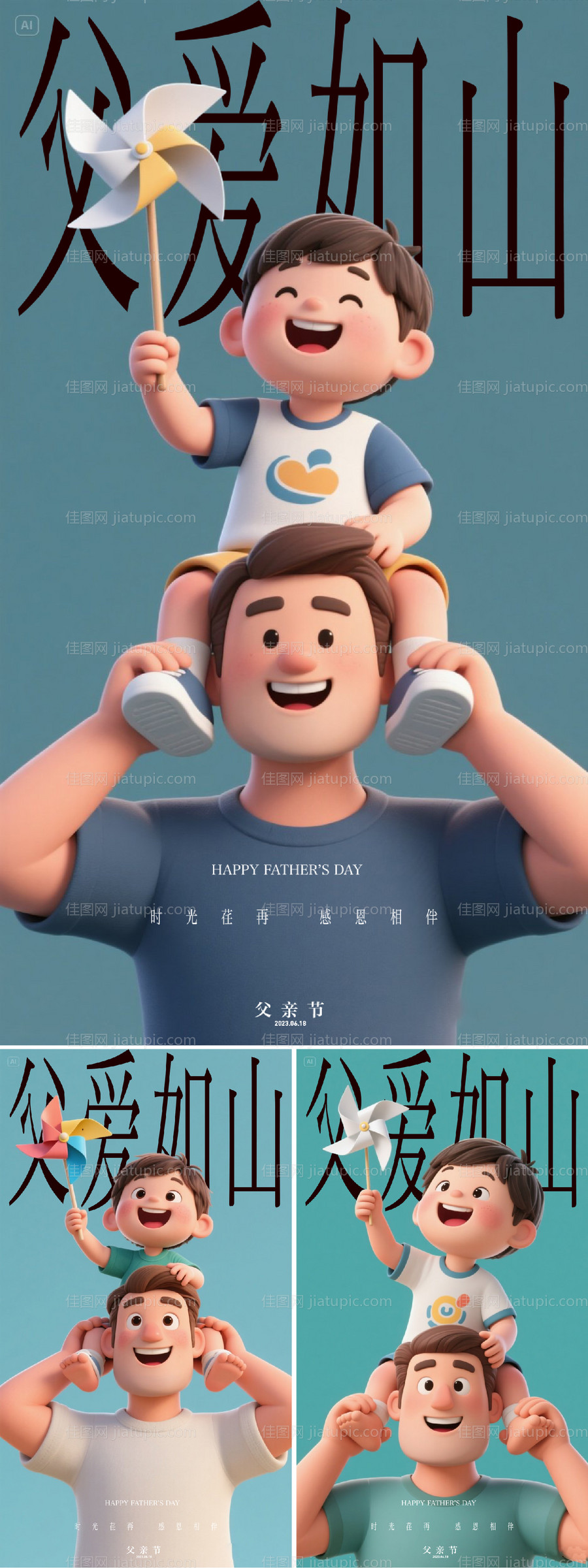 父亲节系列海报-源文件