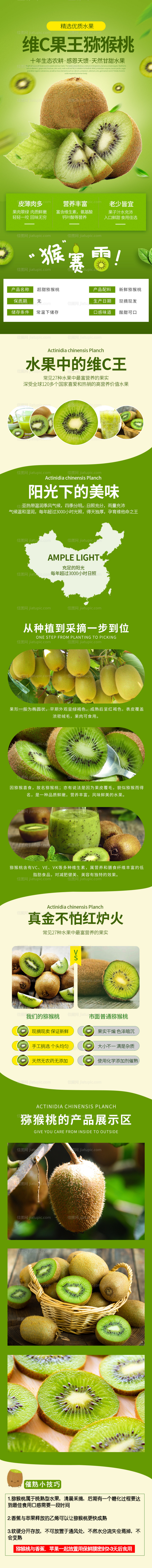 猕猴桃水果详情页-源文件
