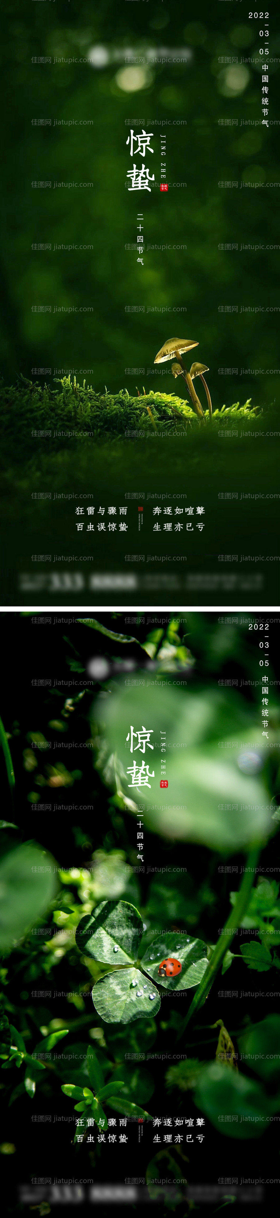 地产惊蛰海报-源文件