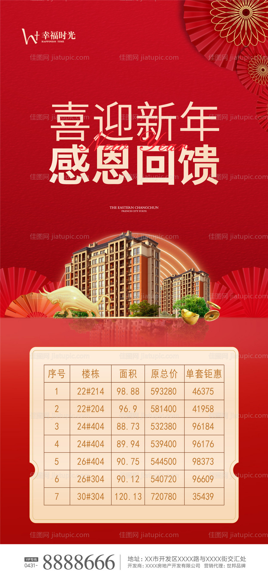 地产新年 特价房海报-源文件