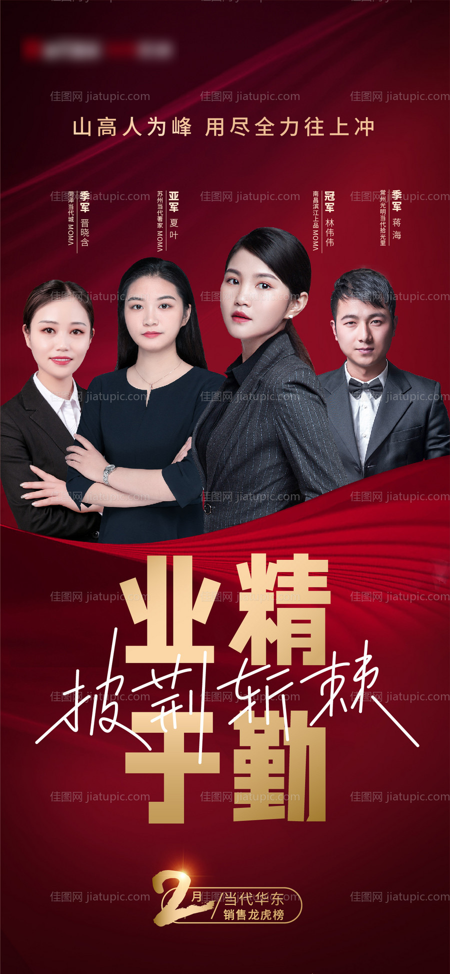 销售冠军刷屏稿微信热销人物海报-源文件