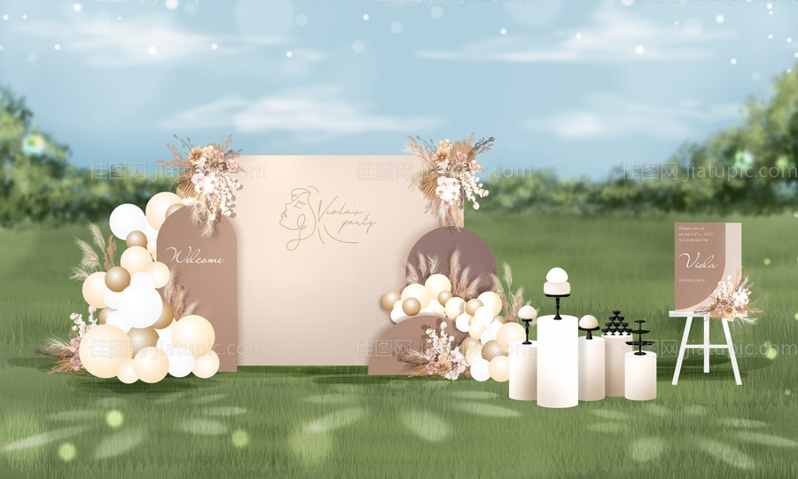 生日布置堆头美陈-源文件