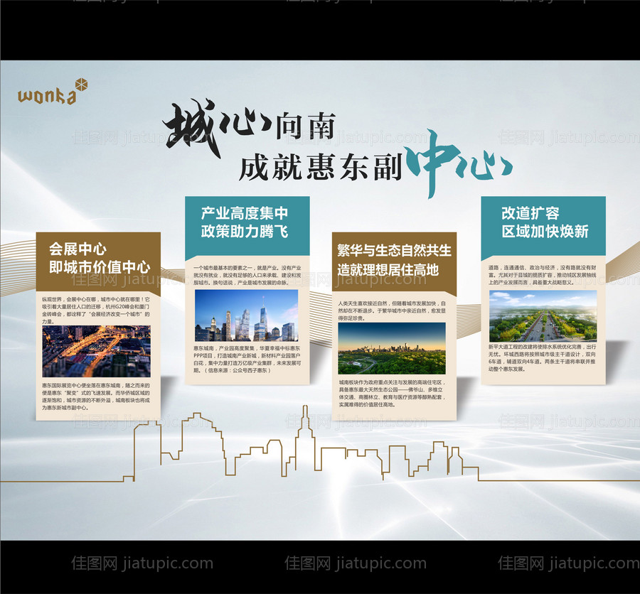 房地产案场土地价值展板-源文件