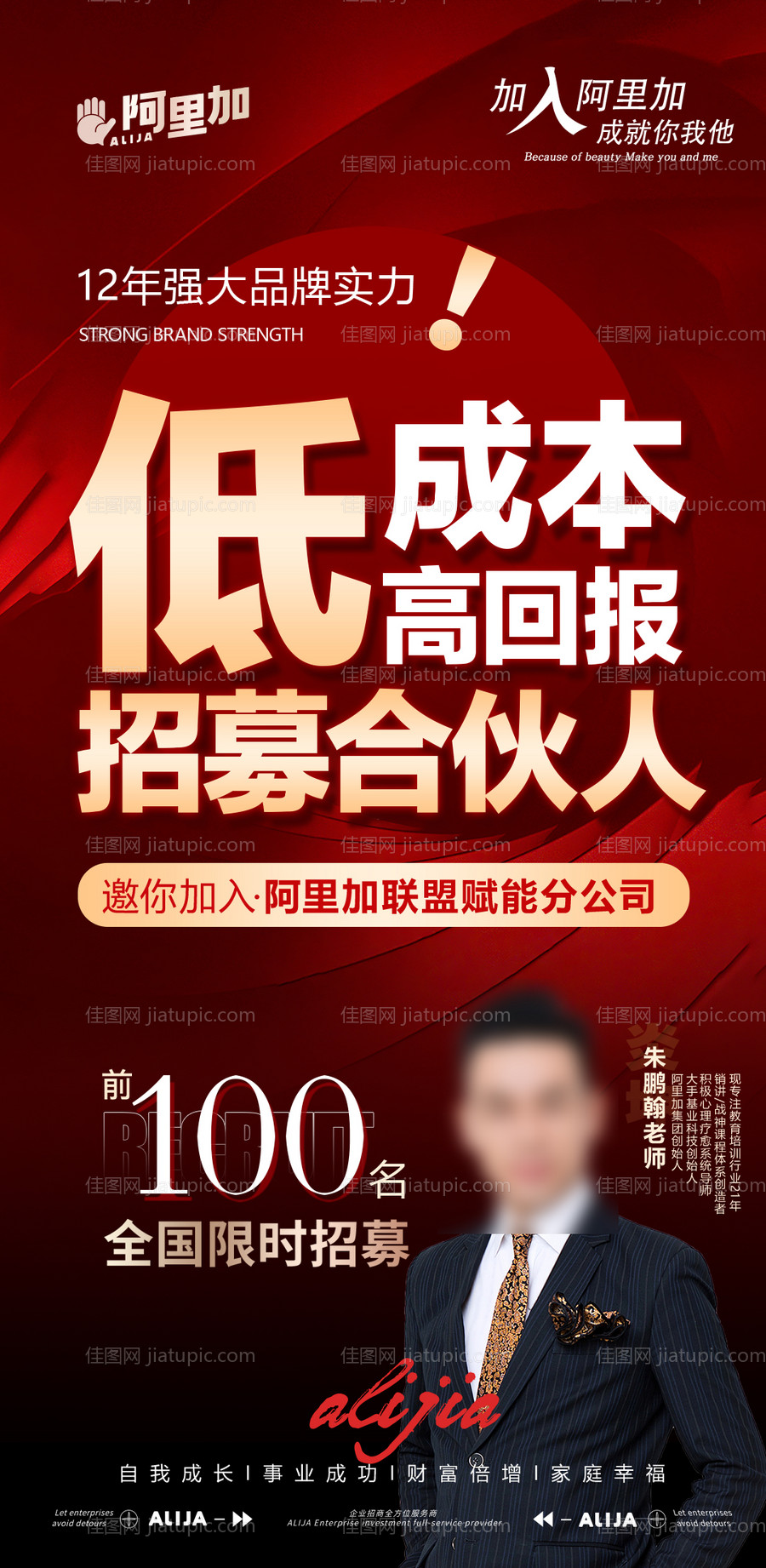 大健康美业教育培训招募海报-源文件