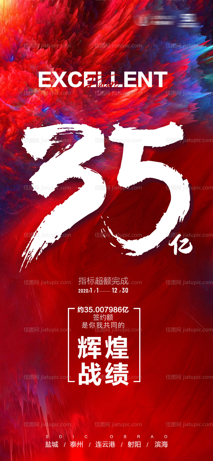 地产业绩活动海报-源文件