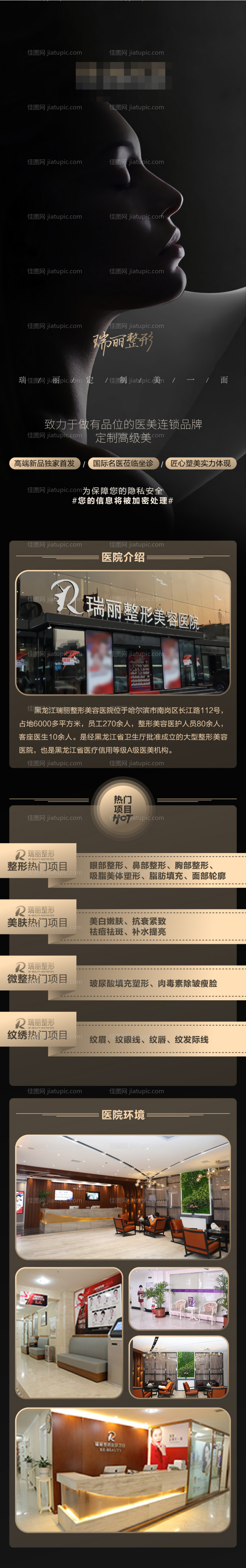 医疗整形品牌宣传专题设计-源文件