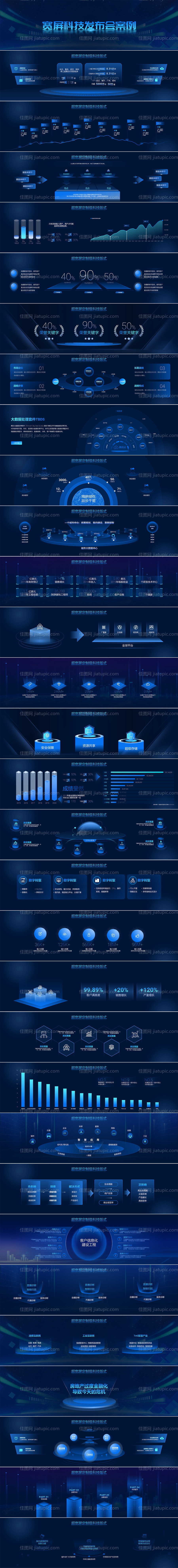 蓝色科技宽屏产品发布会PPT-源文件