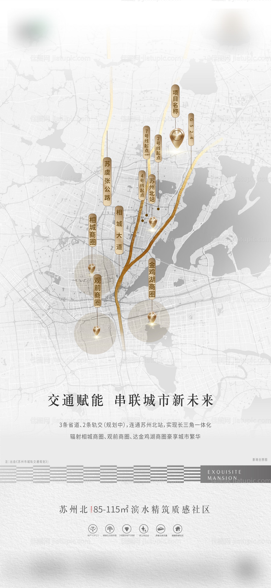 地产区域价值点海报-源文件