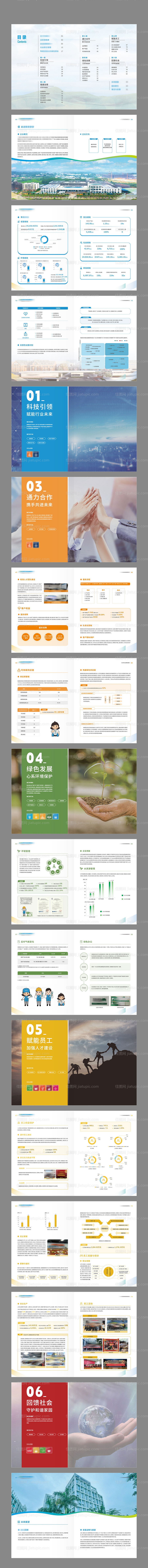 环保科技新能源宣传画册-源文件