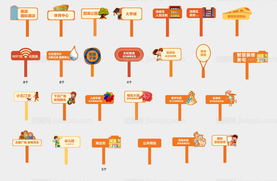 沙盘指示牌-源文件