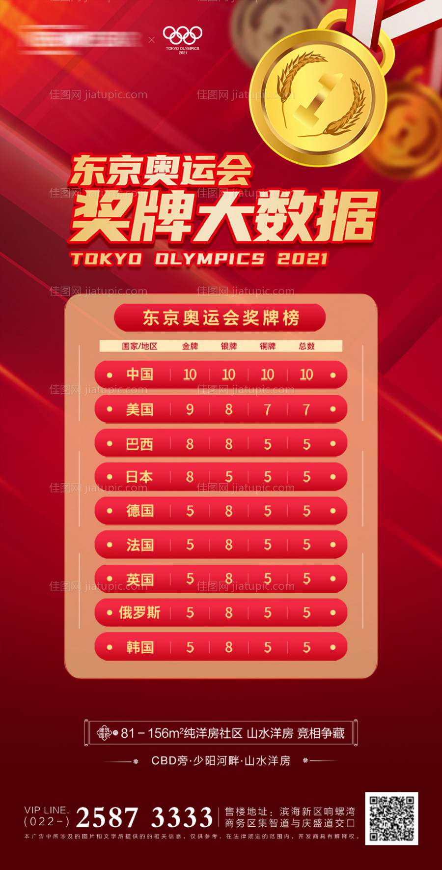 奥运会房地产海报-源文件