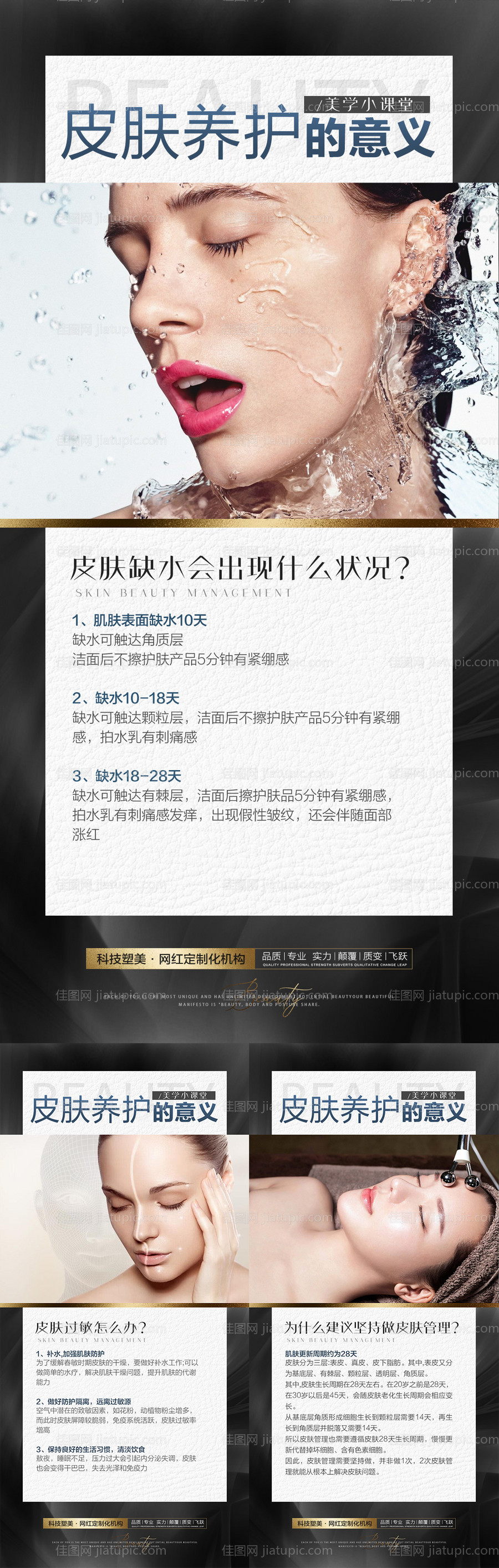 医美抗衰科普系列海报-源文件