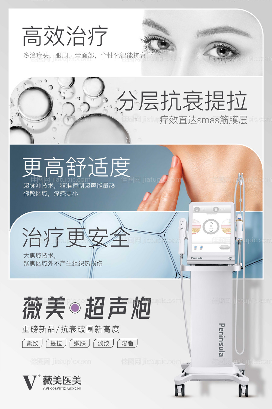 超声炮功效海报-源文件