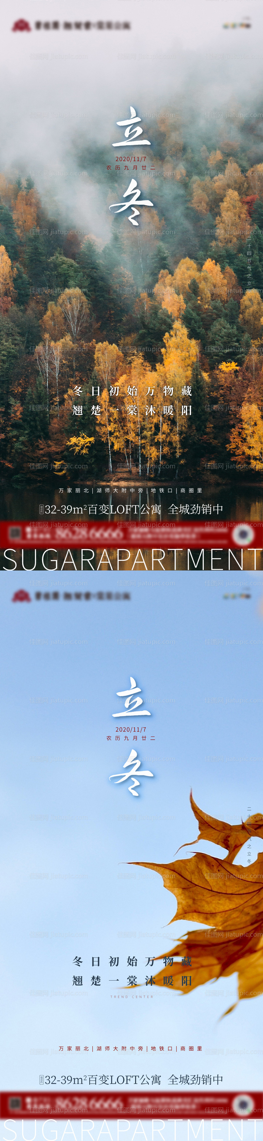 地产二十四节气立冬单图-源文件