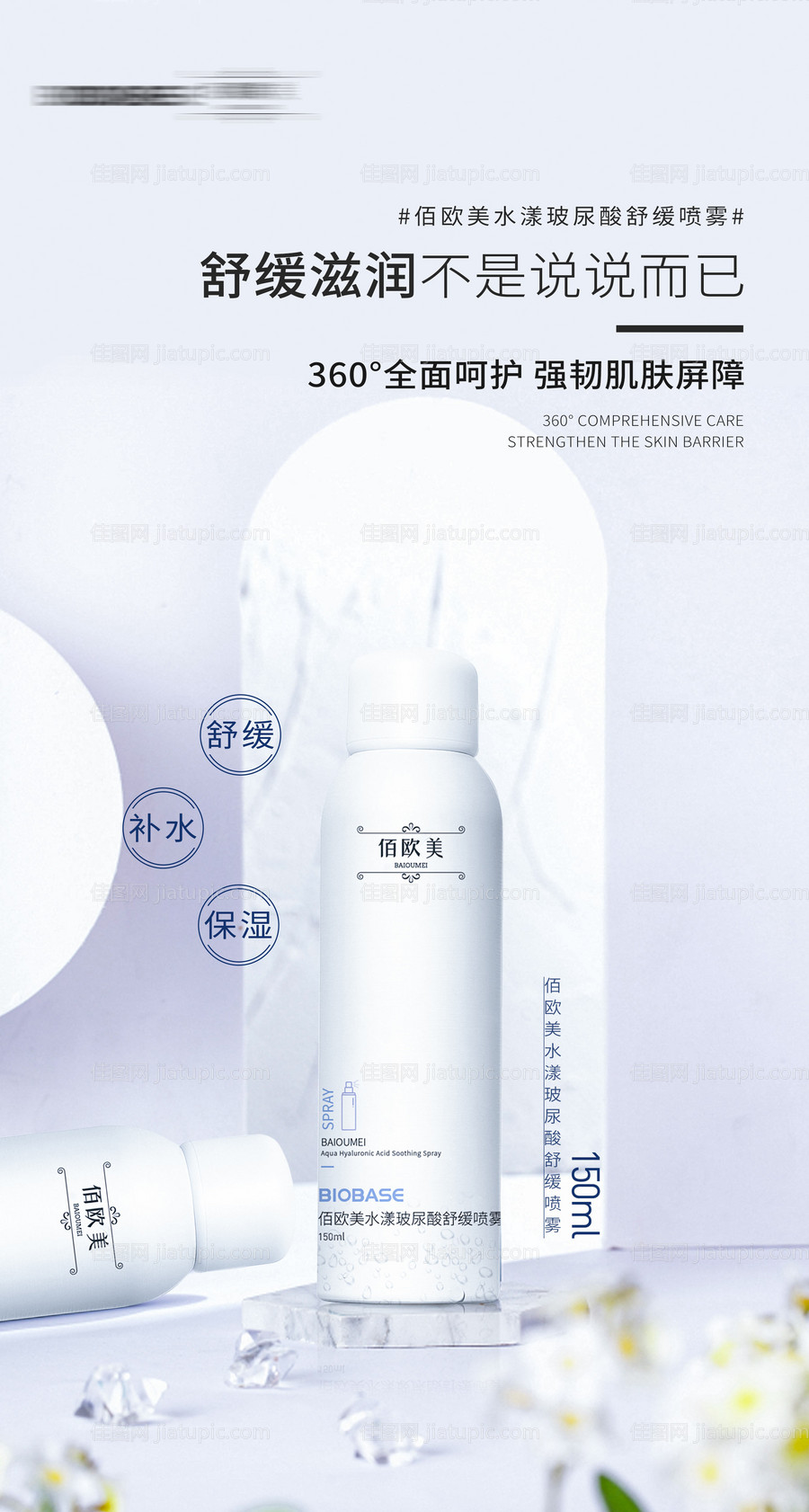 医美护肤品喷雾系列海报-源文件