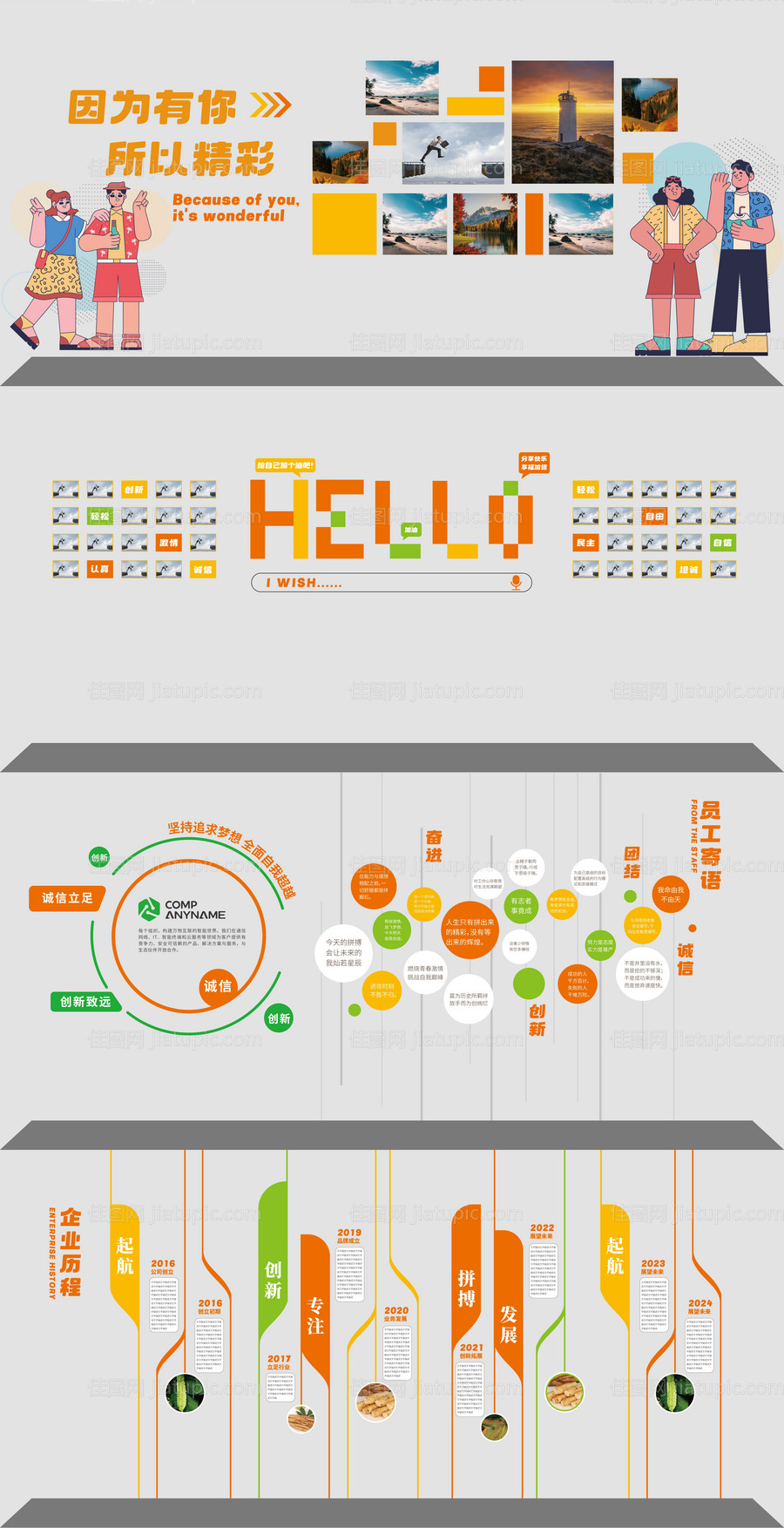 企业文化墙-源文件