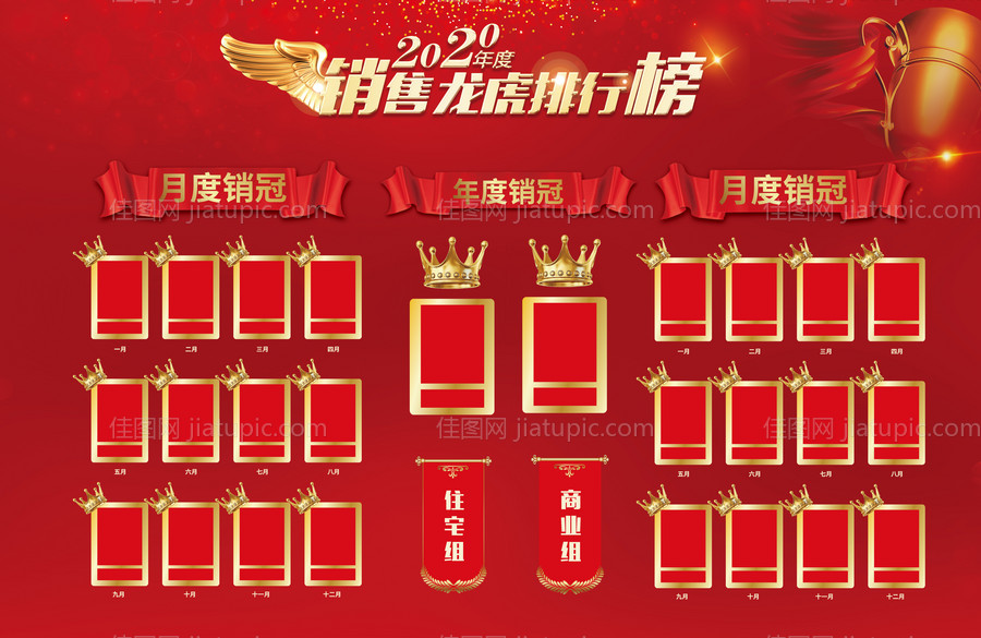 销售龙虎榜展板-源文件
