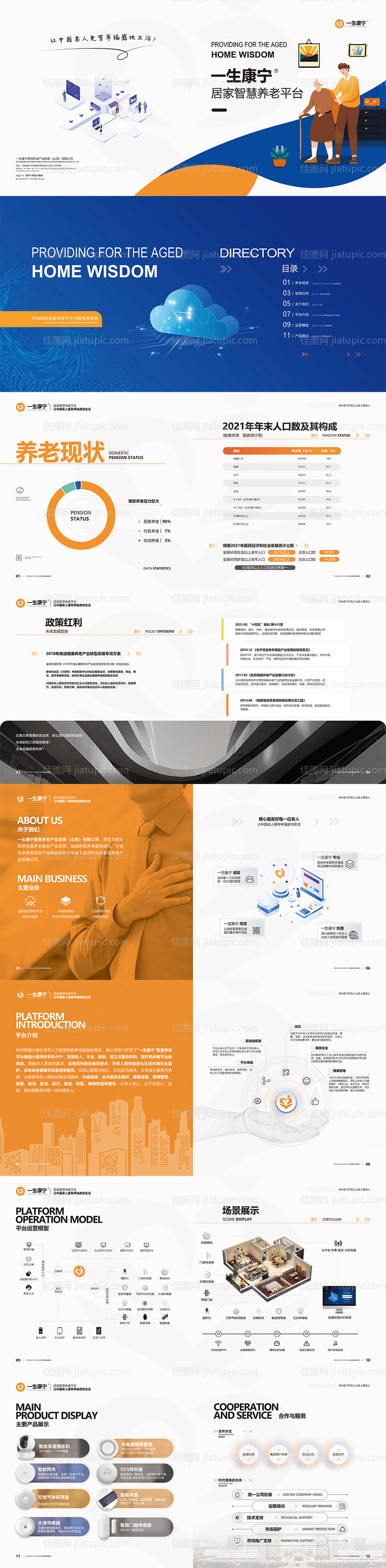 智慧居家养老画册-源文件