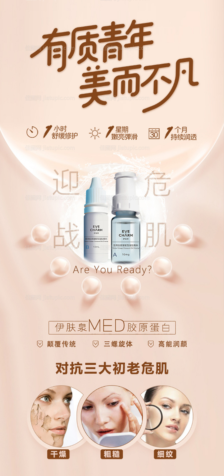 抗衰老产品海报-源文件