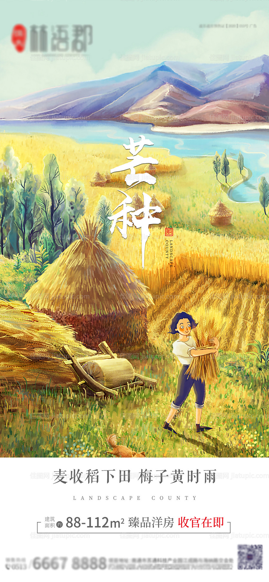 芒种海报-源文件