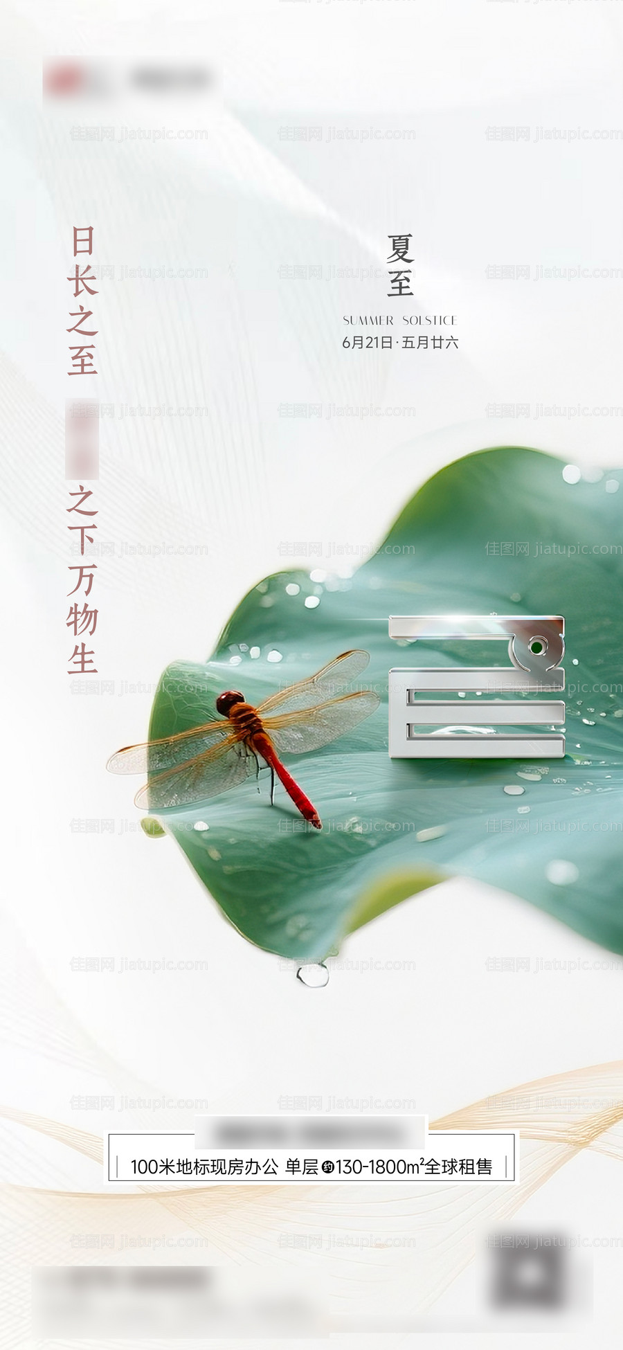 夏至二十四节气海报-源文件