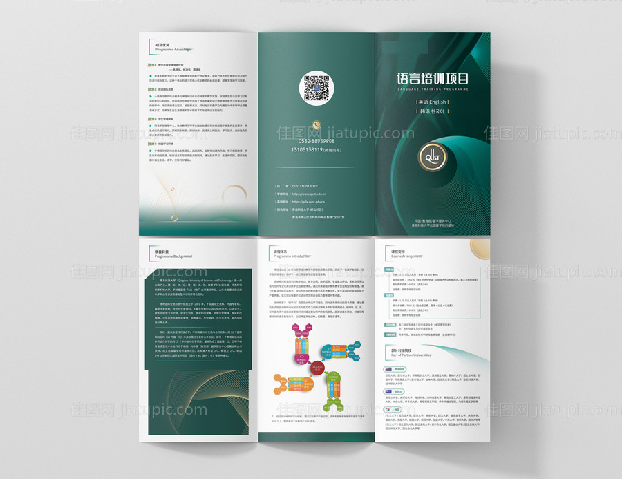 绿金墨绿色置业留学项目语言培训计划书-源文件