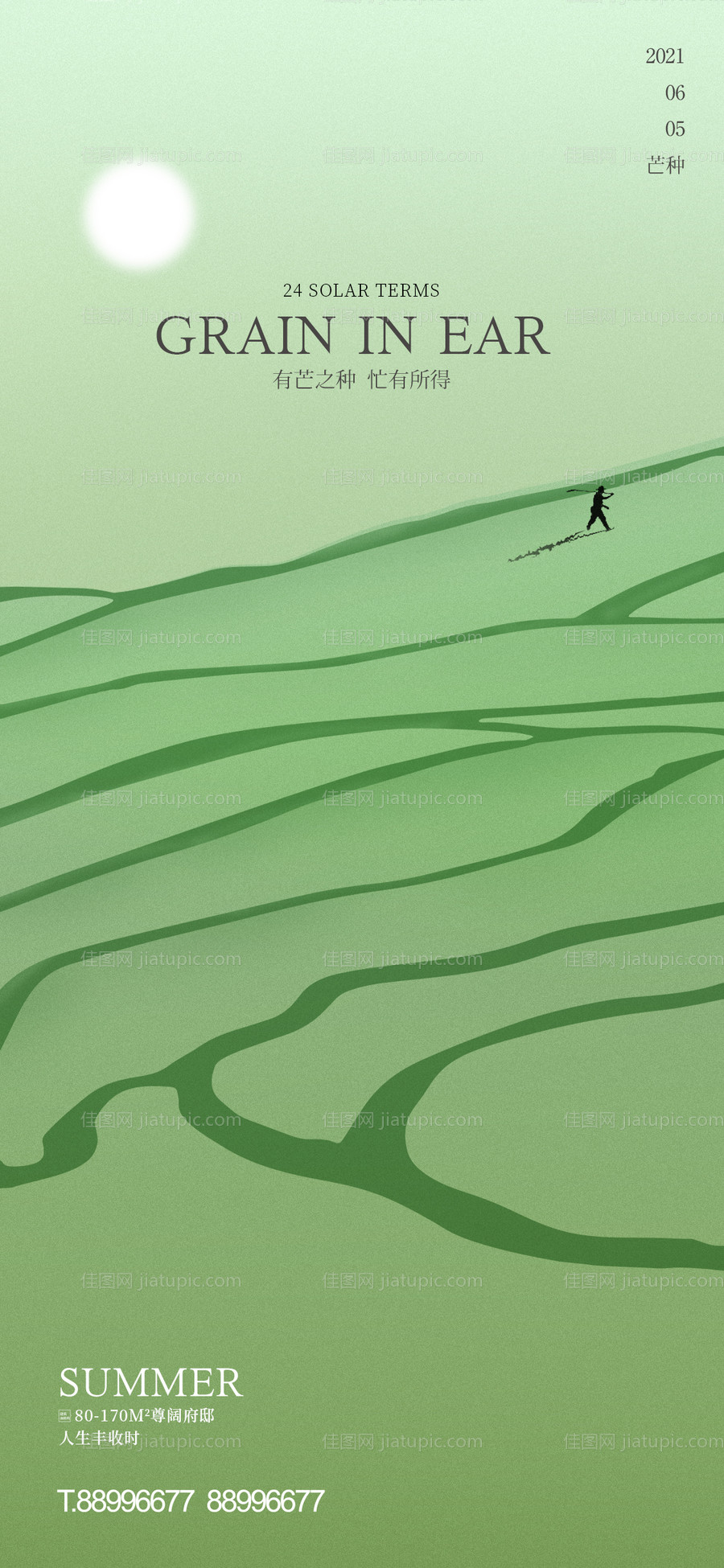 地产芒种节气海报-源文件