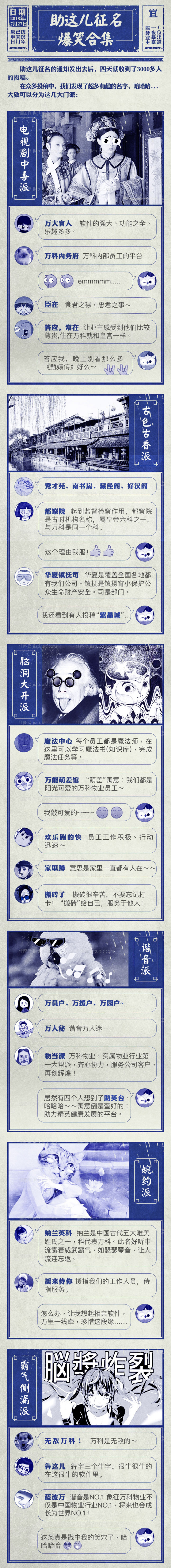 征名爆笑合集创意长图专题页面-源文件