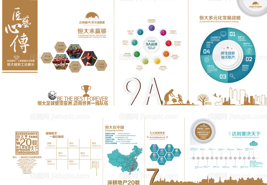 地产矢量品牌墙-源文件