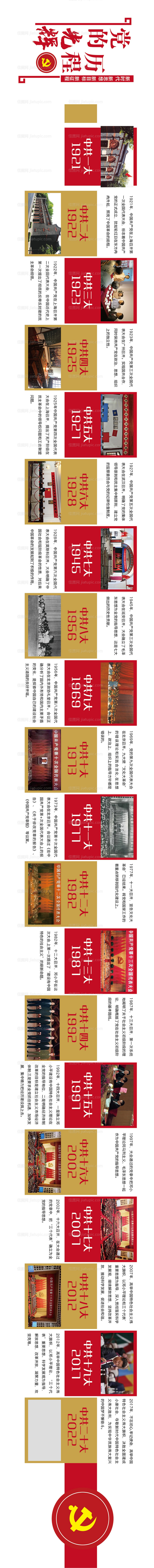 党的辉煌历程党建时间轴 -源文件