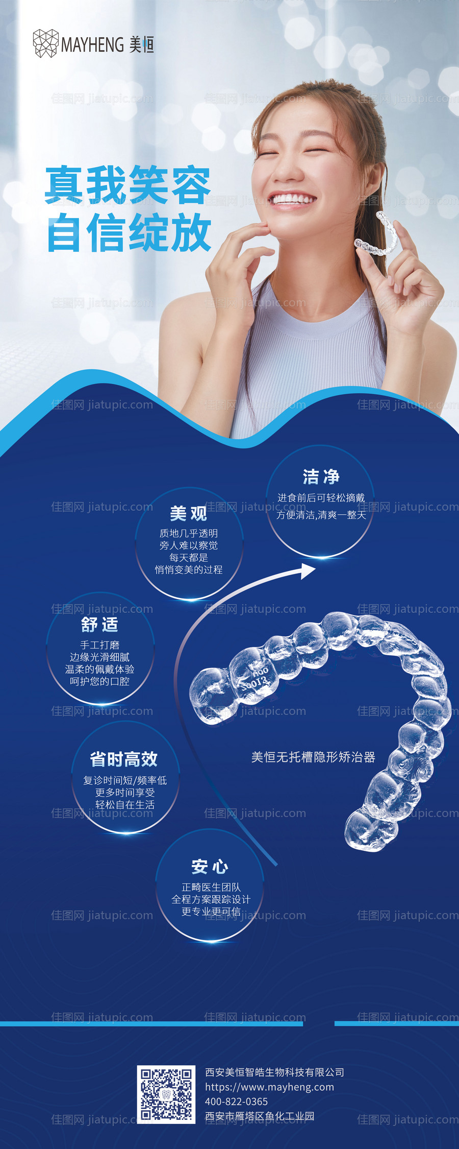 隐形正畸介绍易拉宝-源文件