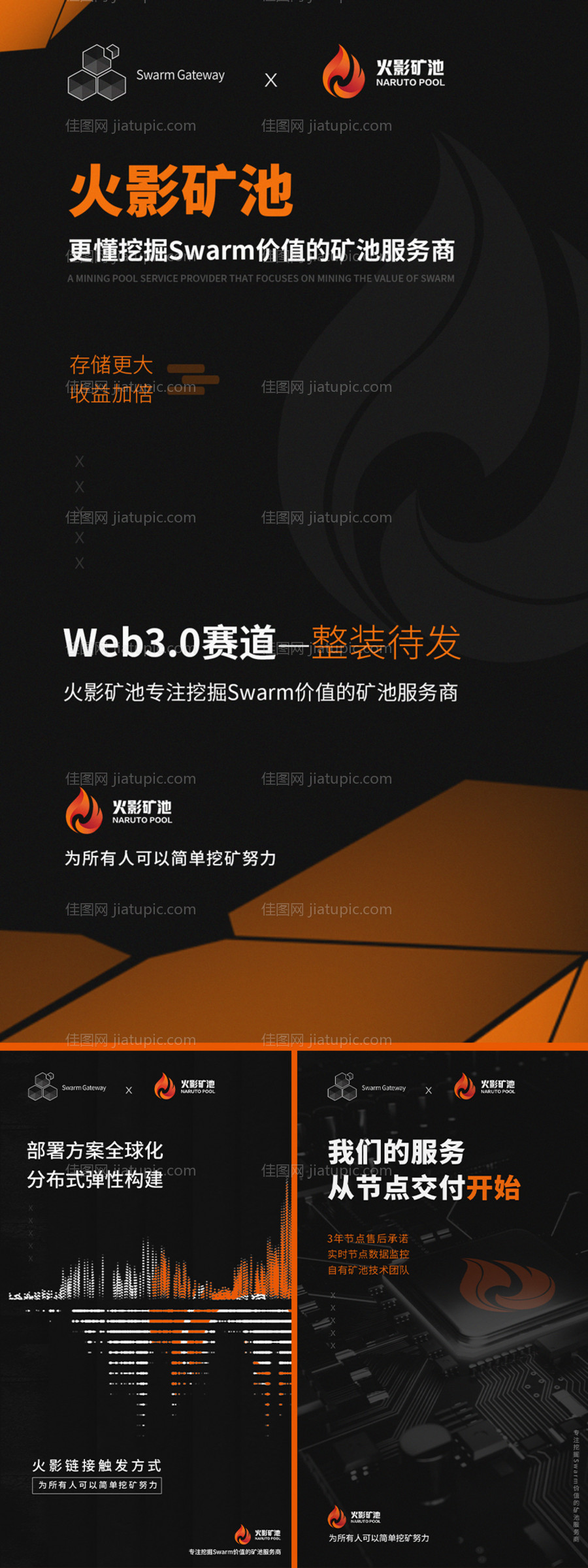 科技区块链海报-源文件